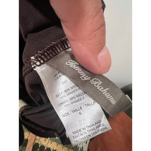 Women’s Tommy Bahama one Piece Swimsuit 6 Brown - Picture 7 of 7